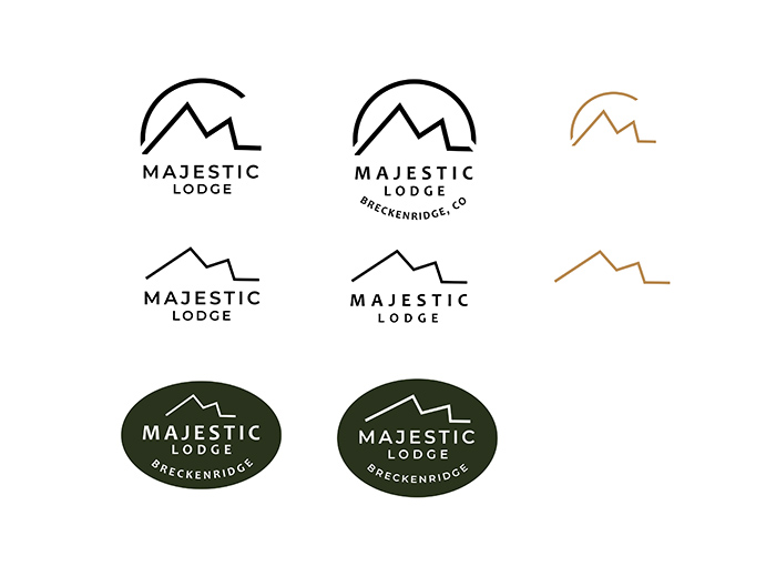 A collection of different styles of logos, rendered with design software.